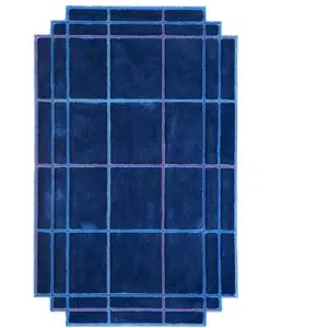 MAGIS tapis VOLENTIERI FINESTRA 200 x 340 cm ( Bleu Royal - 75% viscos...
