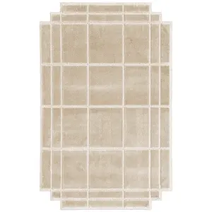 MAGIS tapis VOLENTIERI FINESTRA 170 x 270 cm (Blanc ivoire - 75% visco...