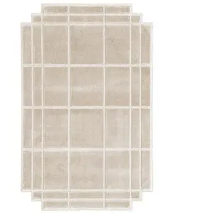 MAGIS tapis VOLENTIERI FINESTRA 200 x 340 cm (Blanc ivoire - 75% visco... pas cher