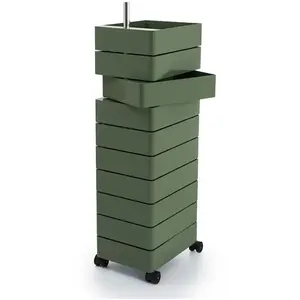 MAGIS 360° meuble avec 10 tiroirs (Vert - ABS poli / Aluminium) pas cher