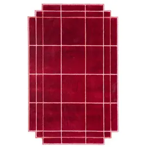 MAGIS tapis VOLENTIERI FINESTRA 170 x 270 cm (Bordeaux - 75% viscose e...