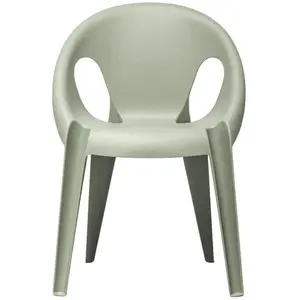 Magis - Fauteuil empilable Bell - Gris - Polyrpopylène recyclé - Desig... pas cher