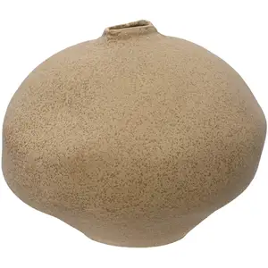 Mobili Rebecca Vase en terre cuite marron clair, H 22 cm
