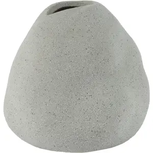 Mobili Rebecca Vase en grès gris, H 10 cm
