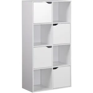 Bibliothèque Rebecca Mobili Lissan 119x60x29 Aggloméré Blanc ModerneVendu parmaisons-du-monde