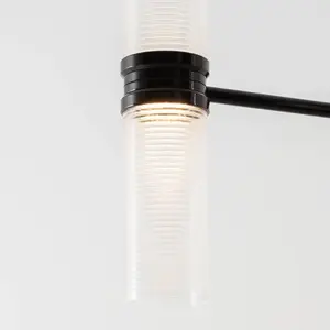 Suspension LED Artemide Zephyr Linear, noir, longueur 160 cmVendu parluminaire