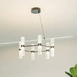 Suspension LED Artemide Zephyr Exagonal noir, Ø 77 cmVendu parluminaire