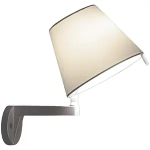 Artemide MELAMPO-Applique Bronze abat-jour orientable Ø23cm pas cher