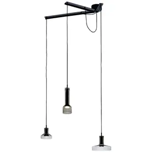 Suspension Stablight 3 flame - marron Artemide pas cher
