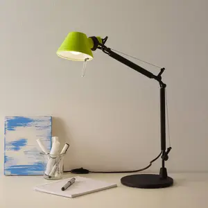 Artemide Tolomeo Micro Bicolor table black/yellow pas cher
