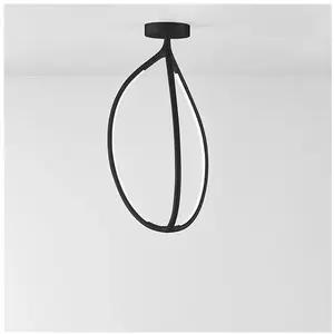 Comparateur de prix : Artemide ARRIVAL-Plafonnier LED en aluminium H70cm Noir