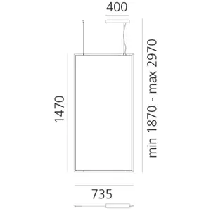 Artemide Discovery Rectangular APP noir CCTVendu parluminaire