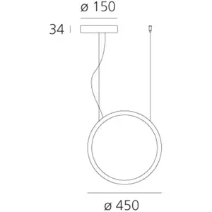 Artemide O Suspension LED d'extérieur Ø 45 cmVendu parluminaire