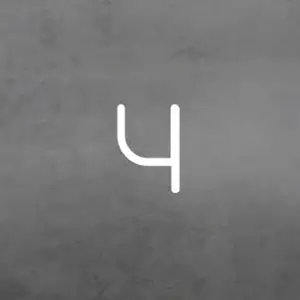 Artemide Alphabet of Light applique chiffre 4Vendu parluminaire