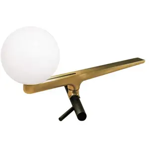 Comparateur de prix : ARTEMIDE lampe de table YANZI (Laiton - verre soufflé et acier)