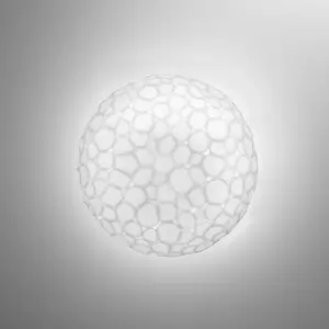 Artemide METEORITE-Applique ou Plafonnier Verre Ø15cm