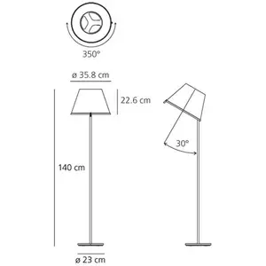 Comparateur de prix : Artemide Choose lampadaire blanc/chromé