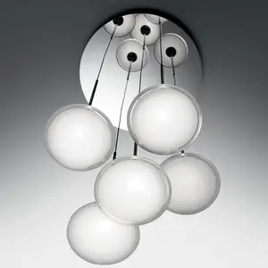 Artemide ORSA-Suspension LED 5 Lumières Verre Ø57cmVendu parluminaire