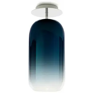 Artemide Gople plafonnier bleu/argenté
