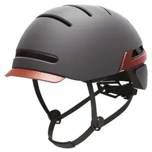 Casque pour trottinette électrique urban prime up-hlm-led gris foncé pas cher