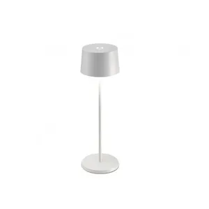 Comparateur de prix : Zafferano - Lampe de table led rechargeable et dimmable Olivia Pro White