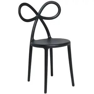 QEEBOO chaise RIBBON CHAIR (Noir - Polypropylène) pas cher
