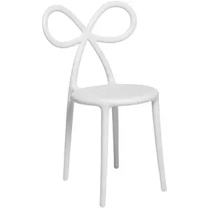 QEEBOO chaise RIBBON CHAIR (Blanc - Polypropylène) pas cher