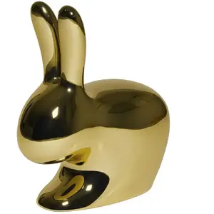 QEEBOO chaise RABBIT CHAIR METAL FINISH (Or - Polyéthylène)