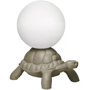 QEEBOO lampadaire TURTLE CARRY LAMP (Gris tourterelle - Polyéthylène) pas cher