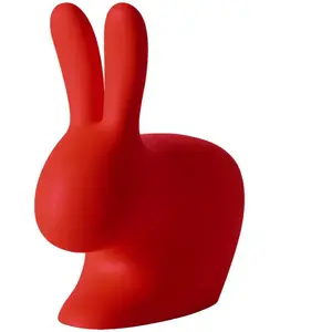 QEEBOO chaise RABBIT CHAIR (Rouge - Polyéthylène) pas cher