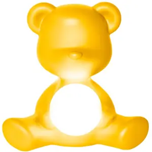 QEEBOO lampe de table TEDDY GIRL (Jaune - Polyéthylène) pas cher