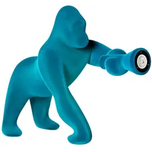 QEEBOO lampe de table KONG XS VELVET FINISH (Bleu - Polyéthylène et ve...Vendu parmyareadesign