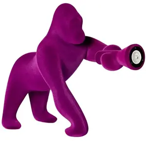 QEEBOO lampe de table KONG XS VELVET FINISH (Violet - Polyéthylène et velours)Vendu parmyareadesign