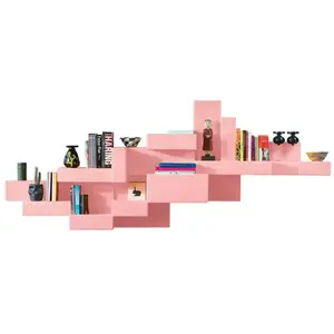 QEEBOO bibliotheque murale PRIMITIVE BOOKSHELF (Rose - Polyéthylène)Vendu parmyareadesign