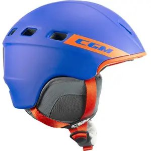 CGM Premier Casque Ski Adulte Unisexe, Bleu Orange Mat, M (54-58cm) pas cher