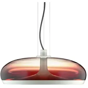 LEUCOS lampe à suspension AURELIA S 45 (2700K, shaded burgundy et blan...Vendu parmyareadesign