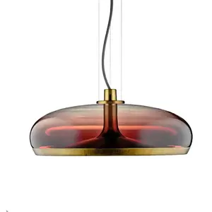 LEUCOS lampe à suspension AURELIA S 45 (3000K, shaded burgundy et lait...Vendu parmyareadesign