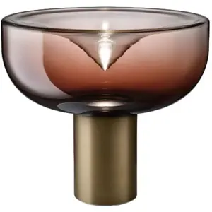 LEUCOS lampe de table AELLA T 45 (2700K, shaded burgundy, base bronze ...Vendu parmyareadesign