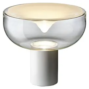 LEUCOS lampe de table AELLA T 30 (2700K, transparent et blanc, base bl... pas cher