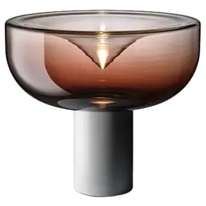 LEUCOS lampe de table AELLA T 30 (2700K, shaded burgundy, base blanc o... pas cher