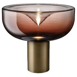 LEUCOS lampe de table AELLA T 30 (2700K, shaded burgundy, base bronze ... pas cher