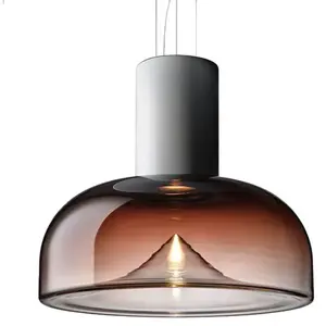 LEUCOS lampe à suspension AELLA S 54 L (2700K, shaded burgundy, base b...Vendu parmyareadesign
