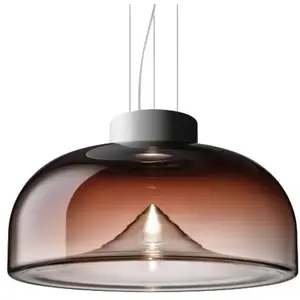 LEUCOS lampe à suspension AELLA S 45 (2700K, shaded burgundy, base bla...Vendu parmyareadesign