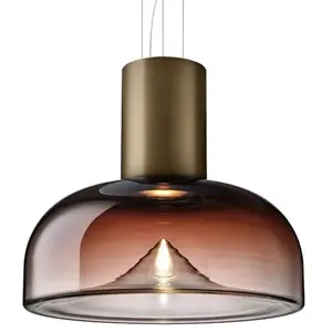 LEUCOS lampe à suspension AELLA S 54 L (3000K, shaded burgundy, base b...Vendu parmyareadesign