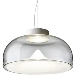 LEUCOS lampe à suspension AELLA S 30 (2700K, transparent et blanc, base blanc opaque - verre et métal) pas cher