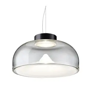 LEUCOS lampe à suspension AELLA S 30 (3000K, transparent et blanc, bas...