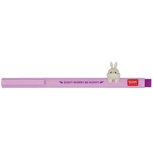 Legami Stylo gel animal interchangeable Lapin LilasVendu parcarrefour