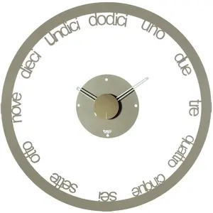 ARTI E MESTIERI horloge murale CIRCOLO GRANDE (Sable - Métal verni)