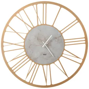 ARTI E MESTIERI horloge murale BIG 90 MARMO (Oro laccato e marmo trave... pas cher