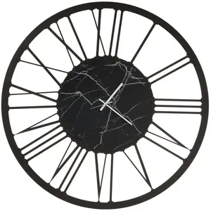 ARTI E MESTIERI horloge murale BIG 140 (Noir - Métal verni) pas cher